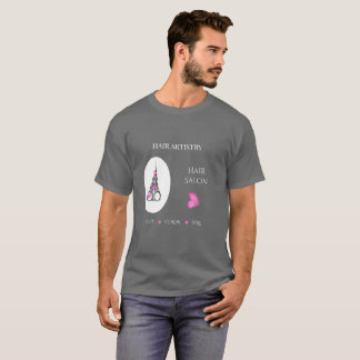 Friseursalon-Boutique-Geschäft-Branding-Schere T-Shirt