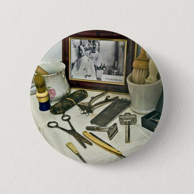 Friseursalon Button (Vorderseite)