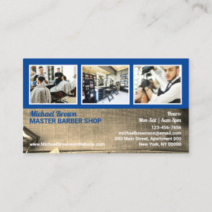 Friseursalon der Marine Foto rustikaler Friseur fü Visitenkarte