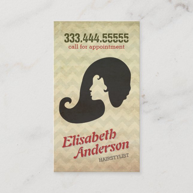 Friseursalon Erinnerung Karte (Vorderseite)