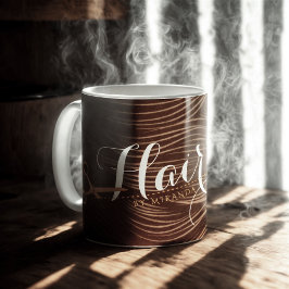 Friseursalon Fairstylist Moderne Black Gold Schere Kaffeetasse