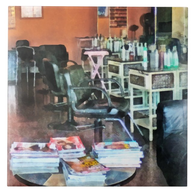 Friseursalon Fliese (Vorderseite)
