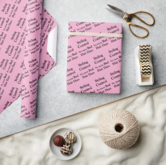Friseursalon, Friseur-Styling-Kontrollhaare Geschenkpapier