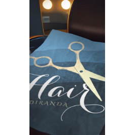 Friseursalon Friseursalon Moderne Blue & Gold Sche Fleecedecke