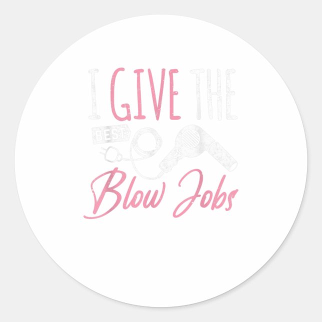 Friseursalon Frisör Frisör Salon Runder Aufkleber (Vorderseite)