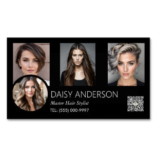 Friseursalon für kleine Unternehmen Zuhause Magnetische Visitenkarte
