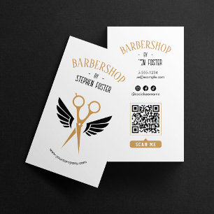 Friseursalon Haar Friseur Friseursalon Weiß Visitenkarte