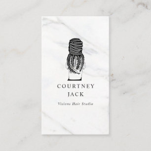 Friseursalon Haare Friseur Luxus Marmor  Visitenkarte