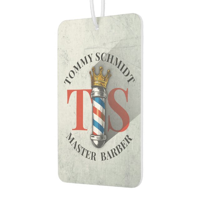 Friseursalon King Crown Barber Pole Autolufterfrischer (Links)