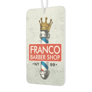 Friseursalon King Crown Barber Pole Autolufterfrischer