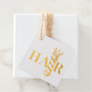Friseursalon King Crown Barber Pole Geschenkanhänger