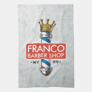Friseursalon King Crown Barber Pole Geschirrtuch