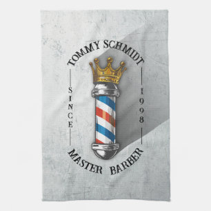 Friseursalon King Crown Barber Pole Geschirrtuch