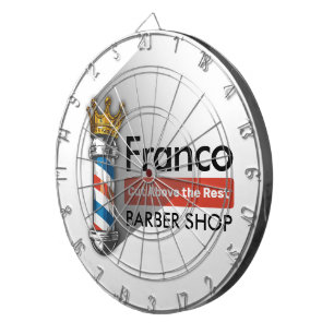 Friseursalon King Crown Barber Pole Haarsalon Dartscheibe