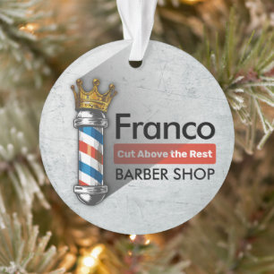 Friseursalon King Crown Barber Pole Hair Salon Ornament