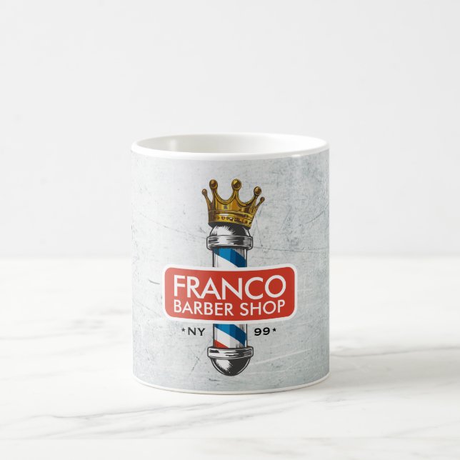 Friseursalon King Crown Barber Pole Kaffeetasse (Mittel)
