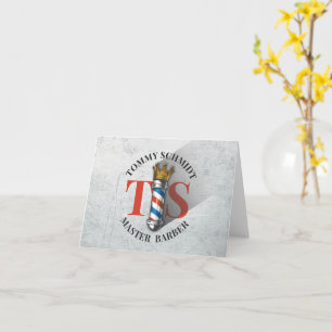 Friseursalon King Crown Barber Pole Karte