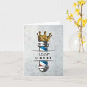 Friseursalon King Crown Barber Pole Karte