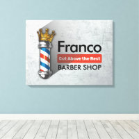 Friseursalon King Crown Barber Pole