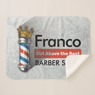 Friseursalon King Crown Friseurstange Haarsalon Sherpadecke
