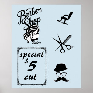 Friseursalon-Kunstposter Poster