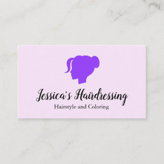 Friseursalon Minimalist Logo Visitenkarte