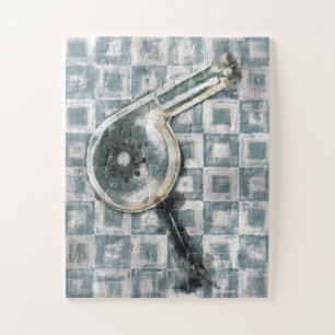 Friseursalon mit Blumentopf Puzzle