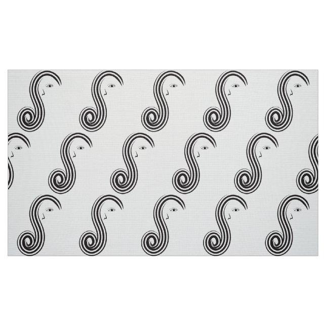Friseursalon mit Haarschnitt Haargewebe Stoff (Fat Quarter (45,7 x 55,9 cm))