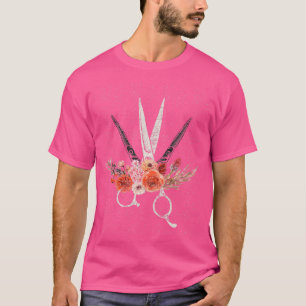 Friseursalon mit Vintagem Haar T-Shirt