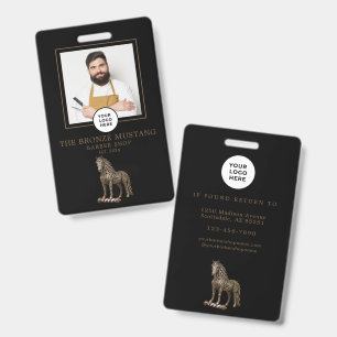 Friseursalon Modernes Bronze Mustang Friseurteam Ausweis