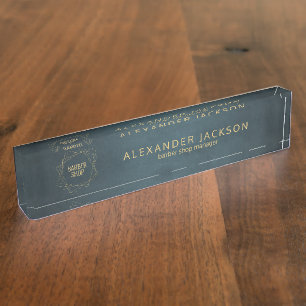 Friseursalon Namensplakette