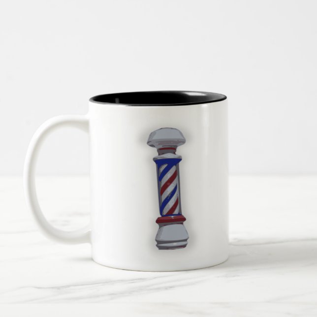 Friseursalon Pole Zweifarbige Tasse (Links)