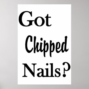Friseursalon-Poster Haben Sie abgeplatzte Nägel? Poster