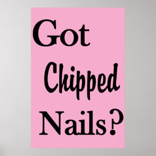 Friseursalon-Poster Haben Sie abgeplatzte Nägel? Poster