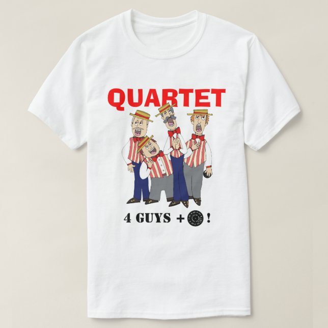 Friseursalon-Quartett T-Shirt (Design vorne)