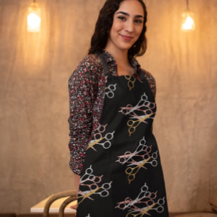 Friseursalon Rose Goldschere Schürze