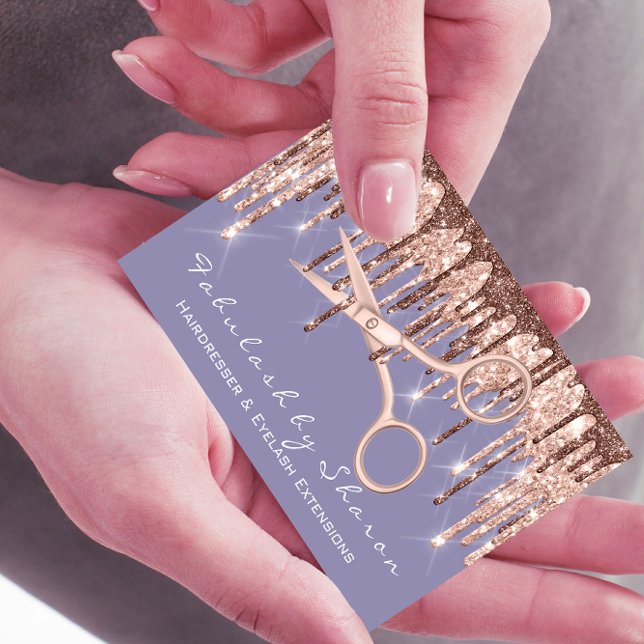 Friseursalon Rose Smoky Viole Visitenkarte (Von Creator hochgeladen)