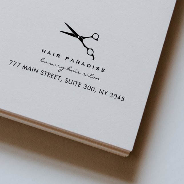 Friseursalon Rücksendeadresse Permastempel (Von Creator hochgeladen)