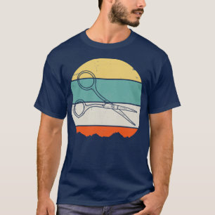 Friseursalon Schere Retro T-Shirt