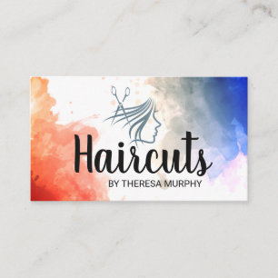 Friseursalon Schönheit und Kosmetik Visitenkarte