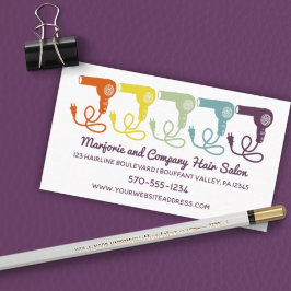 Friseursalon Schönheitssalon Retro Haartrockner Gr Visitenkarte