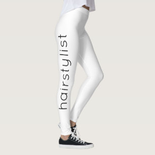 Friseursalon Schwarz-weiß Moderne Moderne Stilvoll Leggings