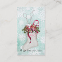 Friseursalon-Stylist Feiertags-Gutschein-Geschenkk
