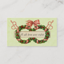 Friseursalon-Stylist Feiertags-Gutschein-Geschenkk