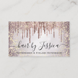 Friseursalon Stylist Friseur Nails Makeup Artist Visitenkarte