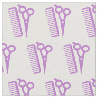 Friseursalon Stylist Schere Fabric Lila Stoff