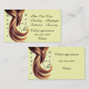 Friseursalon V 3,5" x 2,0" Visitenkarte