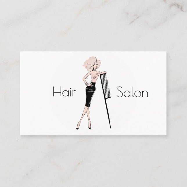 Friseursalon Visitenkarte (Vorderseite)