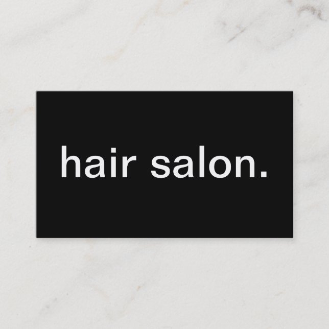 Friseursalon Visitenkarte (Vorderseite)