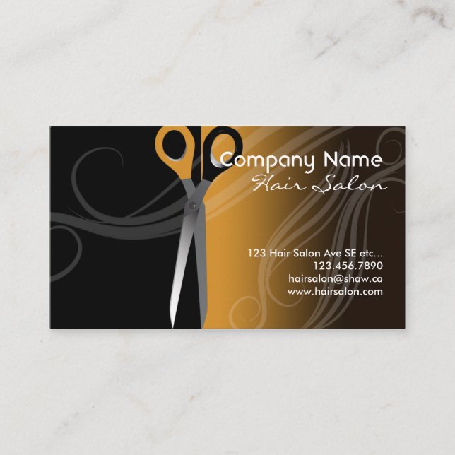 Friseursalon-Visitenkarte Visitenkarte (Vorderseite)